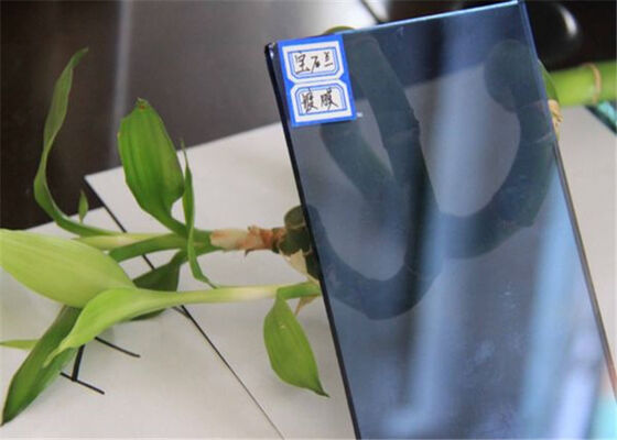 購入 防弾レイクブルー反射ガラス、窓とドアの建設用着色反射ガラス online manufacture