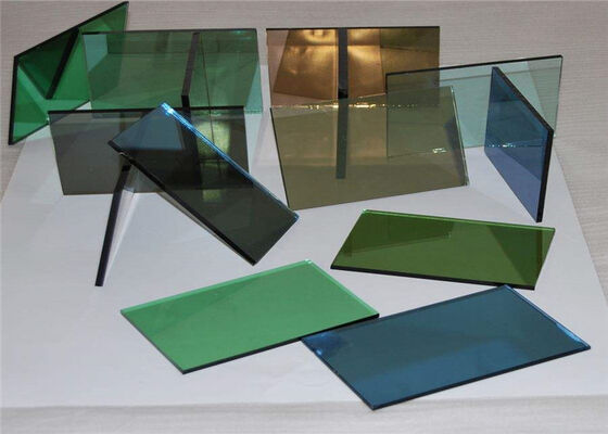 Buy F Green / Light Green Reflective Float Glass Saving Energy For Curtain Walls online manufacture