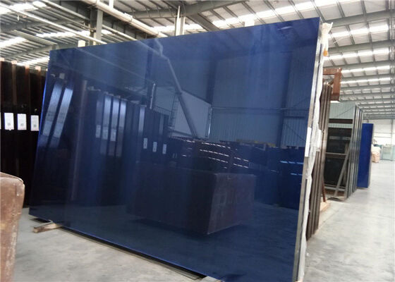 Beli Kaca Apung Reflektif 3300x2140mm Tebal 5mm Kaca Reflektif Biru Tua Untuk Konstruksi Bangunan online manufacture