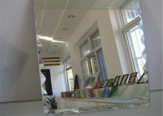 Buy High Transparency Black Silver Mirror Glass Flat Shape For Home Decoration online manufacture