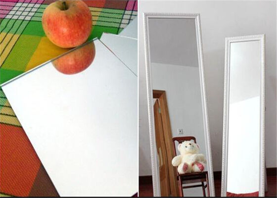 buy Double Coated Aluminum Mirror Glass Sheets 2mm -  6mm Thickness Sample Available online manufacture