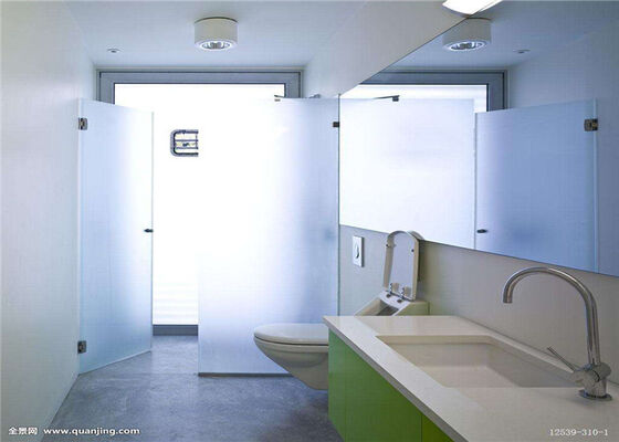 Buy Safety Tempered Frosted Glass Sheets Solid Tempered Glass Sheets Customized For Bathroom Door online manufacture
