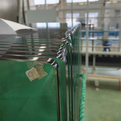 Beli Kaca Tempered Keamanan Melengkung 8mm 10mm Ukuran Besar dengan Tepi Poles untuk Konstruksi Bangunan online manufacture