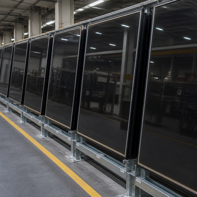 comprar Vidro Solar BIPV Semitransparente Incorporando Célula Solar Monocristalina e Intercamada PVB Projetado para Fachadas de Edifícios Energéticos online manufacture